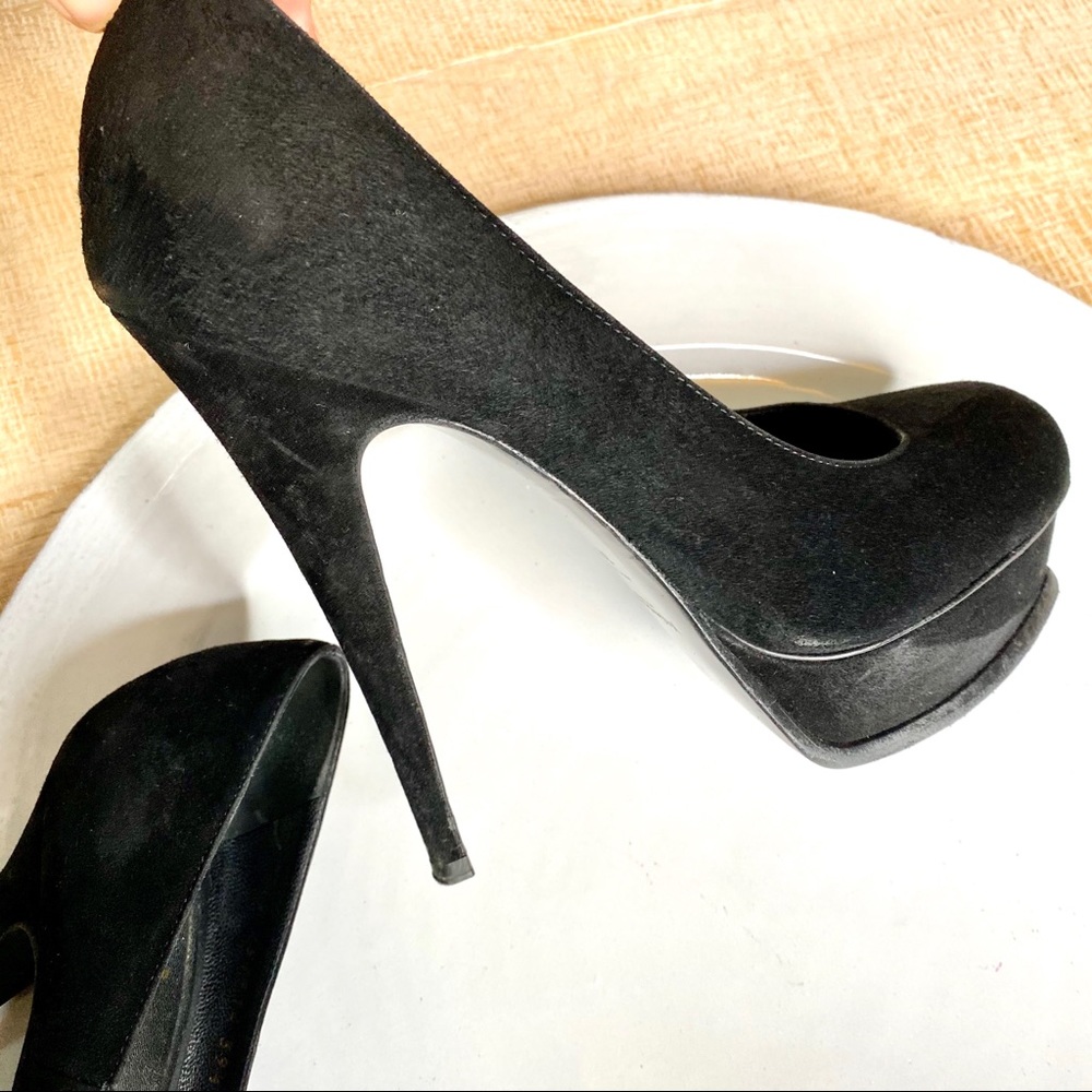 Yves Saint Laurent Tribute suede platform pumps - Picture 10 of 12